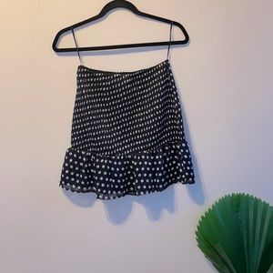 Cute chiffon polka dot skirt